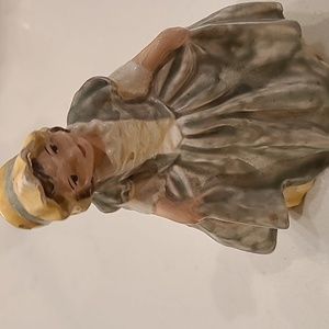 Vintage chalkware lady